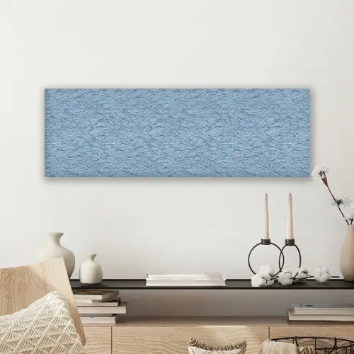 Golven - Ritmisch - Blauw canvas 2cm klein 828 -sfeer6