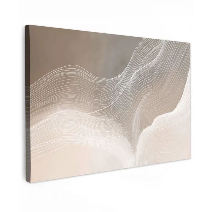 Golvende lijnen - Luchtstromen - Harmonieus canvas 2cm klein -z3d
