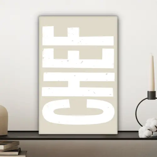 Wit - Chef - Decoratie - Japandi canvas 2cm klein -sfeer6