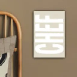 Wit - Chef - Decoratie - Japandi canvas 2cm klein -sfeer3