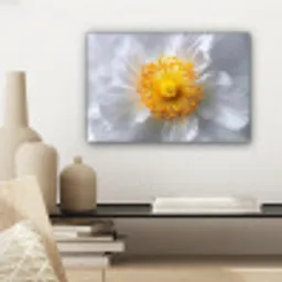 Wit - Bloem - Elegant canvas 2cm klein -sfeer6