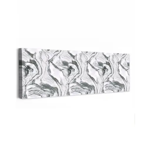 Wit - Marmer - Golvend - Grafiet canvas 2cm klein 828 -z3d