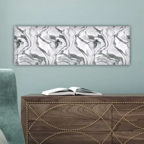 Wit - Marmer - Golvend - Grafiet canvas 2cm klein 828 -sfeer4