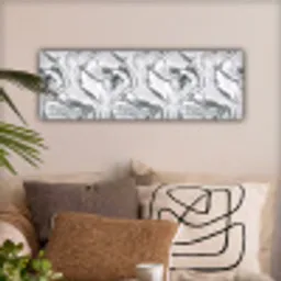 Wit - Marmer - Golvend - Grafiet canvas 2cm klein 828 -sfeer1