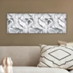Wit - Marmer - Golvend - Grafiet canvas 2cm klein 828 -sfeer3