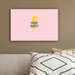 Why not - Bliksem - Roze canvas 2cm klein -sfeer3