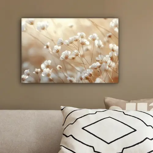 Wilde - Bloemen - Wit canvas 2cm klein -sfeer3