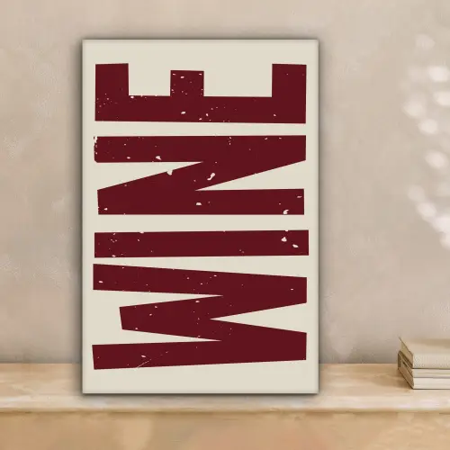 Wine - Red - Decoratie - Japandi canvas 2cm klein -sfeer1