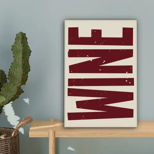 Wine - Red - Decoratie - Japandi canvas 2cm klein -sfeer4