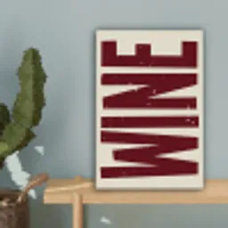 Wine - Red - Decoratie - Japandi canvas 2cm klein -sfeer4