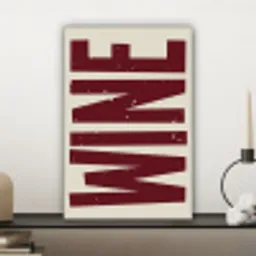 Wine - Red - Decoratie - Japandi canvas 2cm klein -sfeer6