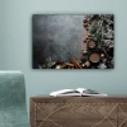 Winter - Kruiden - Sneeuw - Chocolade canvas 2cm klein -sfeer4