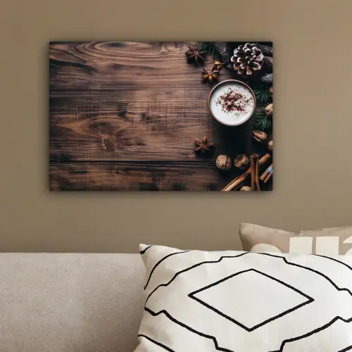 Hout - Landelijk - Warm - Natuur canvas 2cm klein -sfeer3