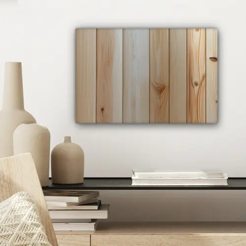Hout - Planken - Licht canvas 2cm klein -sfeer6