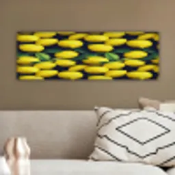 Gele - Citroenen - Druppels - Fruit canvas 2cm klein 828 -sfeer3