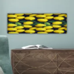 Gele - Citroenen - Druppels - Fruit canvas 2cm klein 828 -sfeer4