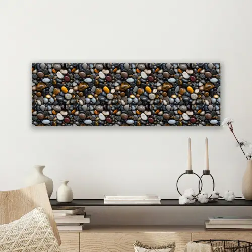 Geel - Kiezels - Glad canvas 2cm klein 828 -sfeer6