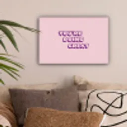 You're doing great - Roze - Bubble letters canvas 2cm klein -sfeer1
