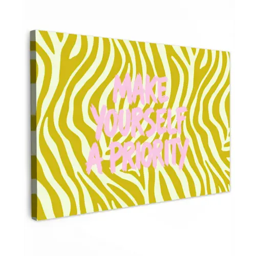 Zebraprint - Priority - Roze canvas 2cm klein -z3d