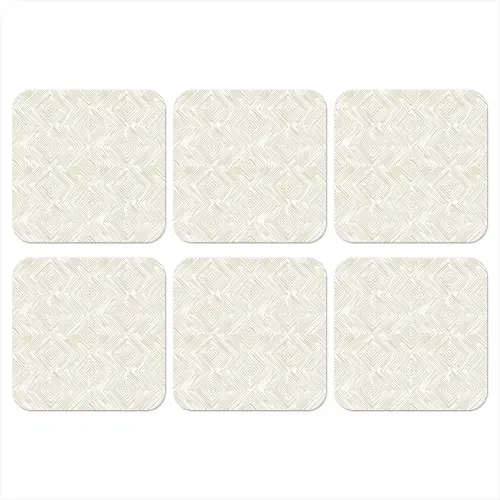 Abstract - Ruiten - Beige onderzetter kurk middel 366 -3d
