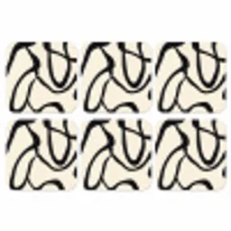 Abstract - Lijnen - Modern - Beige onderzetter kurk middel -3d