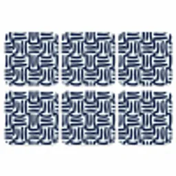 Abstract - Modern - Blauw onderzetter kurk middel 366 -3d