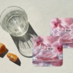 Abstract - Modern - Water - Orchidee onderzetter kurk middel -sfeer4