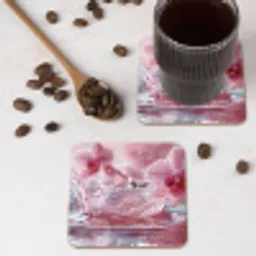 Abstract - Modern - Water - Orchidee onderzetter kurk middel -sfeer2