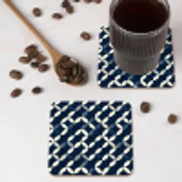 Abstract - Patroon - Blauw onderzetter kurk middel 366 -sfeer2