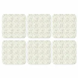 Abstract - Structuur - Grijs - Wit onderzetter kurk middel 366 -3d