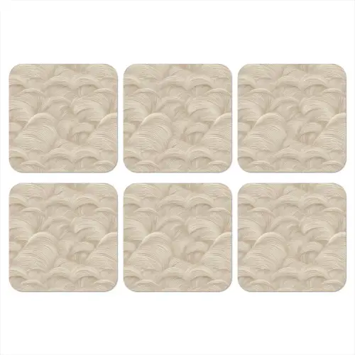 Bogen - Patroon - Beige onderzetter kurk middel 366 -3d