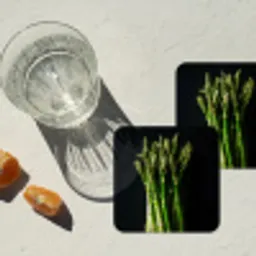 Asperges - Felgroen onderzetter kurk middel -sfeer4