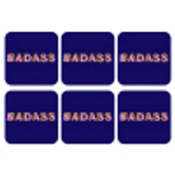 Badass - Panterpint - Schaduw - Roze onderzetter kurk middel -3d