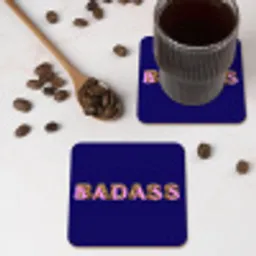 Badass - Panterpint - Schaduw - Roze onderzetter kurk middel -sfeer2