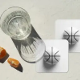 Basketbal - Wit - Schaduw - Lijnen onderzetter kurk middel -sfeer4