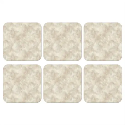 Beige - Reliƫfstructuur - Natuursteen onderzetter kurk middel 366 -3d