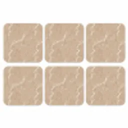 Beige - Marmer - Organisch - Wit onderzetter kurk middel 366 -3d