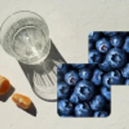 Bessen - Blauw - Fruit onderzetter kurk middel -sfeer4