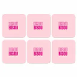 Bisou - Roze - Minimalistisch onderzetter kurk middel -3d