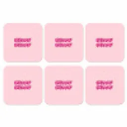 Bisou - Roze - Schaduw onderzetter kurk middel -3d
