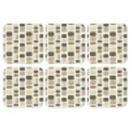 Blokken - Vintage - Grijs onderzetter kurk middel 366 -3d