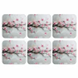 Bloesem - Kunstzinnig - Roze - Sakura onderzetter kurk middel -3d