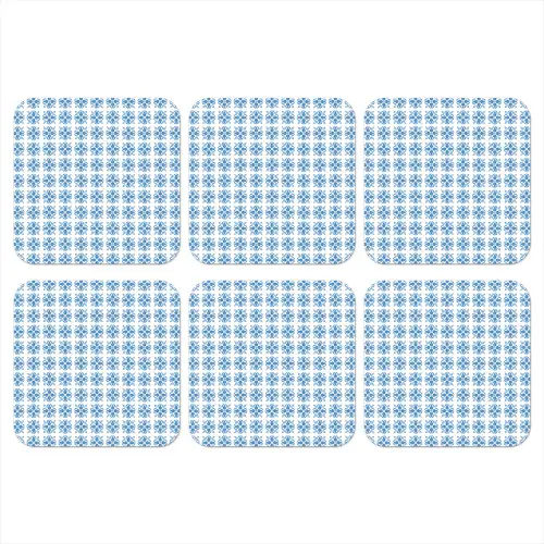 Zee - Sfeer - Blauw - Wit onderzetter kurk middel 366 -3d