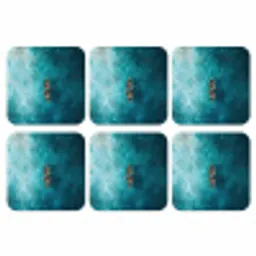 Bootje - Water - Blauw onderzetter kurk middel -3d