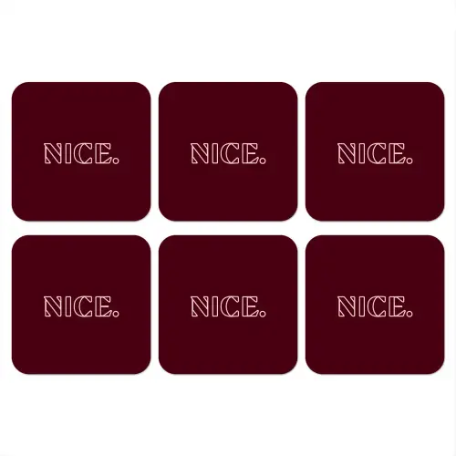 Bordeaux - Nice - minimalistisch onderzetter kurk middel -3d