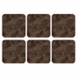 Bruin marmer - Organisch - Natuursteen onderzetter kurk middel -3d
