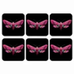 Vlinder - Roze - Nachtvlinder onderzetter kurk middel -3d