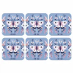 Vlinder - Vleugels - Stippen - Bloemen onderzetter kurk middel -3d