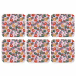 Cassette - Patroon - Roze onderzetter kurk middel 366 -3d