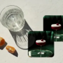 Kers - Cocktail - Rood - Marmer onderzetter kurk middel -sfeer4